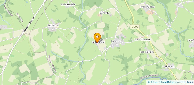 localisation de l'entreprise MONSIEUR LAURENT LOUCHET  MOUTIER-MALCARD