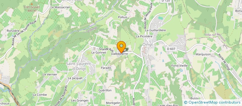 localisation de l'entreprise MONSIEUR LAURENT LOUIS  VAL D'OINGT