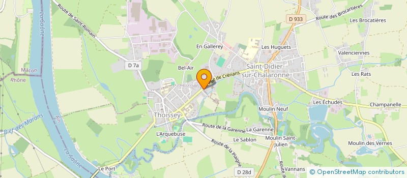 localisation de l'entreprise MONSIEUR LAURENT LOUP-FOREST à SAINT-DIDIER-SUR-CHALARONNE