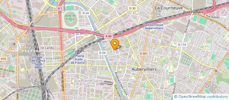 localisation de l'entreprise MONSIEUR LAURENT LOUSSAN  AUBERVILLIERS