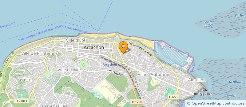 localisation de l'entreprise MONSIEUR LAURENT LUCBERT  ARCACHON