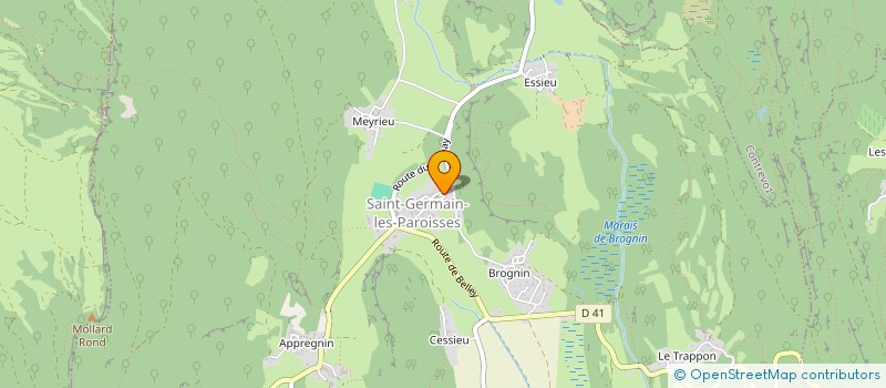 localisation de l'entreprise MONSIEUR LAURENT LUGINBUHL  SAINT-GERMAIN-LES-PAROISSES