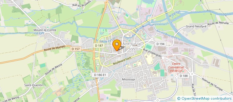 localisation de l'entreprise MONSIEUR LAURENT MAES  AIRE-SUR-LA-LYS