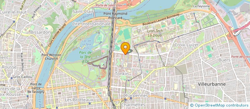 localisation de l'entreprise MONSIEUR LAURENT MAGNIN  VILLEURBANNE