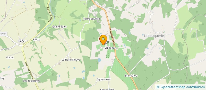 localisation de l'entreprise MONSIEUR LAURENT MAGNOL  BEAUMONTOIS EN PERIGORD