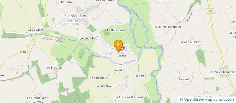 localisation de l'entreprise MONSIEUR LAURENT MAHIEUX à LA GREE-SAINT-LAURENT