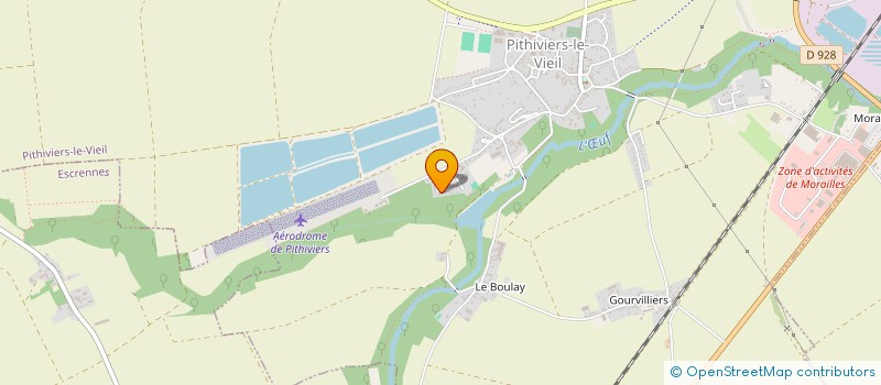 localisation de l'entreprise MONSIEUR LAURENT MAHON  PITHIVIERS-LE-VIEIL