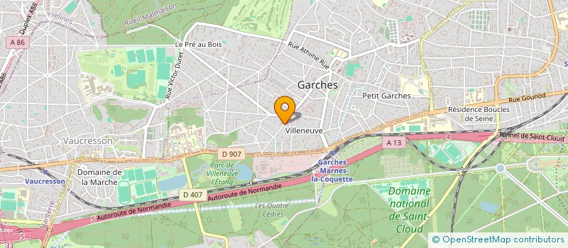 localisation de l'entreprise MONSIEUR LAURENT MAHUZIER à GARCHES