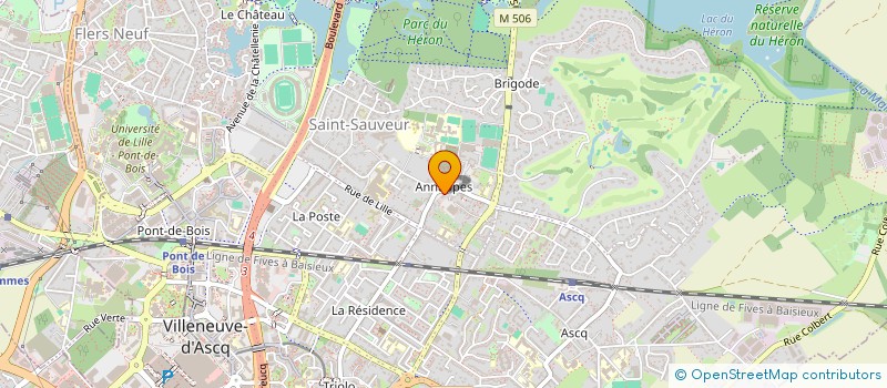 localisation de l'entreprise MONSIEUR LAURENT MAILLARD  VILLENEUVE-D'ASCQ