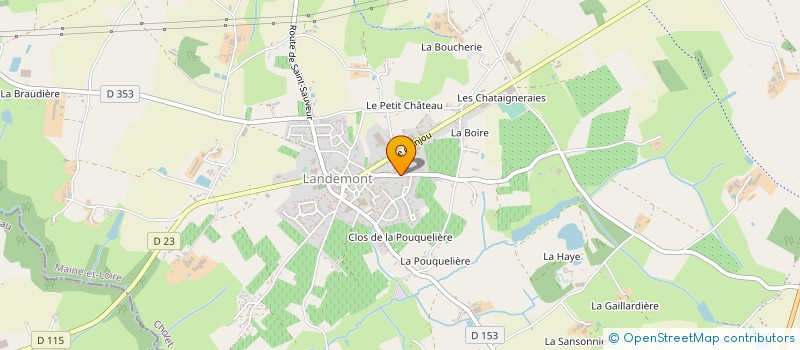localisation de l'entreprise MONSIEUR LAURENT MALEINGE-DENECHEAU à MONTREVAULT-SUR-EVRE