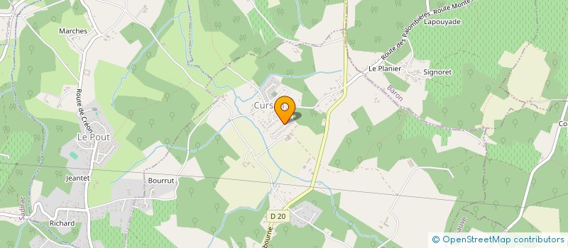 localisation de l'entreprise MONSIEUR LAURENT MALFOY  CURSAN