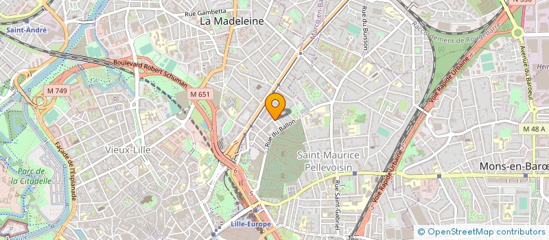 localisation de l'entreprise MONSIEUR LAURENT MALHERBE à LA MADELEINE