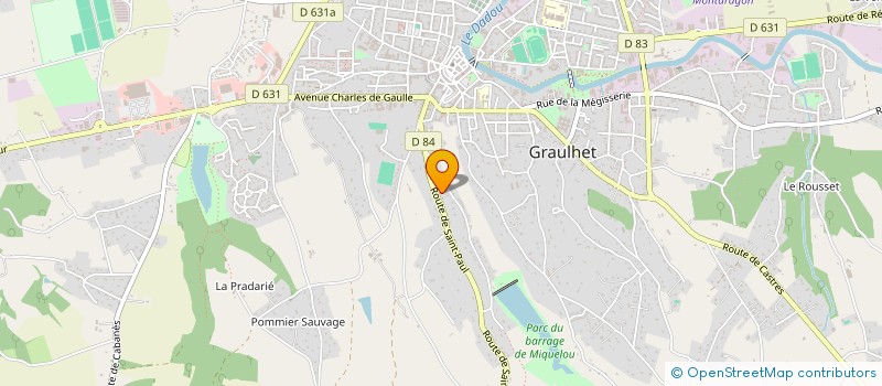 localisation de l'entreprise MONSIEUR LAURENT MANAVIT  GRAULHET