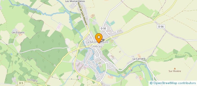 localisation de l'entreprise MONSIEUR LAURENT MANDIN à LA CRECHE