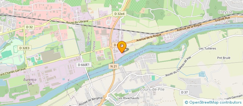 localisation de l'entreprise MONSIEUR LAURENT MANIGLIER  CREYSSE