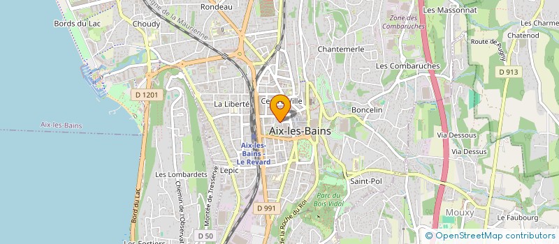 localisation de l'entreprise MONSIEUR LAURENT MANON à AIX-LES-BAINS