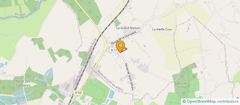 localisation de l'entreprise MONSIEUR LAURENT MARCHAL  RIVES-DU-LOIR-EN-ANJOU