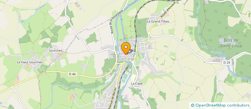 localisation de l'entreprise MONSIEUR LAURENT MARCHAND  SAINT-LOUP-LAMAIRE