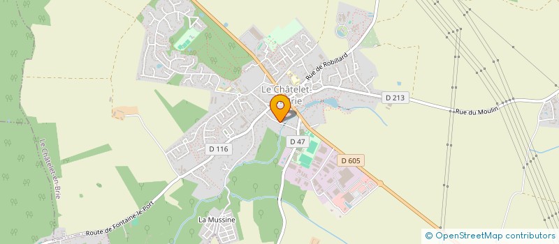 localisation de l'entreprise MONSIEUR LAURENT MARCHOUX  LE CHATELET-EN-BRIE