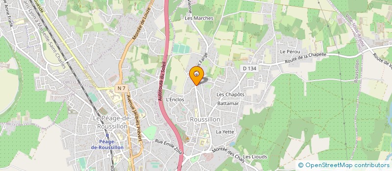 localisation de l'entreprise MONSIEUR LAURENT MARECHAL à ROUSSILLON