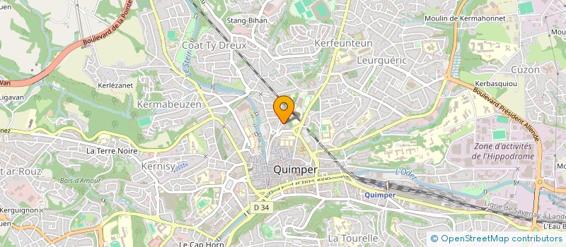 localisation de l'entreprise MONSIEUR LAURENT MAREST à QUIMPER