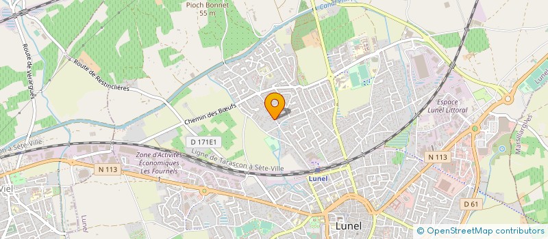 localisation de l'entreprise MONSIEUR LAURENT MARGOLLE  LUNEL