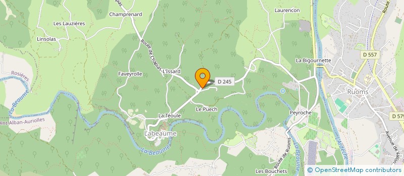 localisation de l'entreprise MONSIEUR LAURENT MARIE  LABEAUME