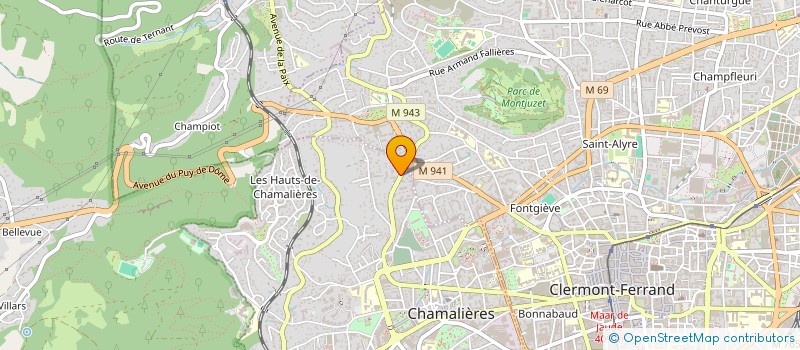 localisation de l'entreprise MONSIEUR LAURENT-MARIE PLANTIER à CHAMALIERES