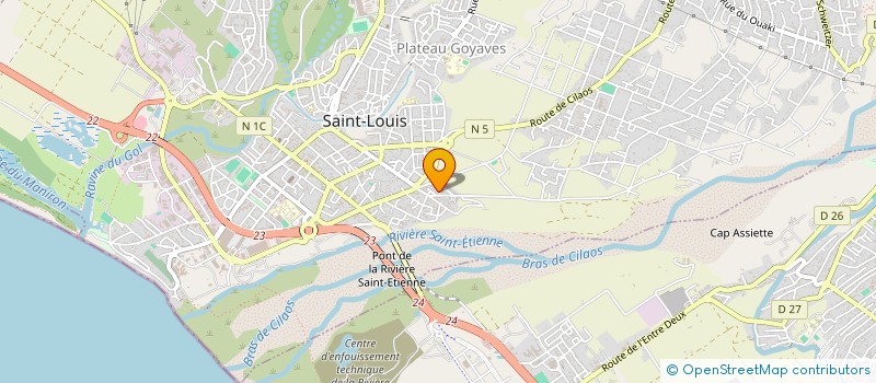 localisation de l'entreprise MONSIEUR LAURENT MARIMOUTOU  SAINT-LOUIS