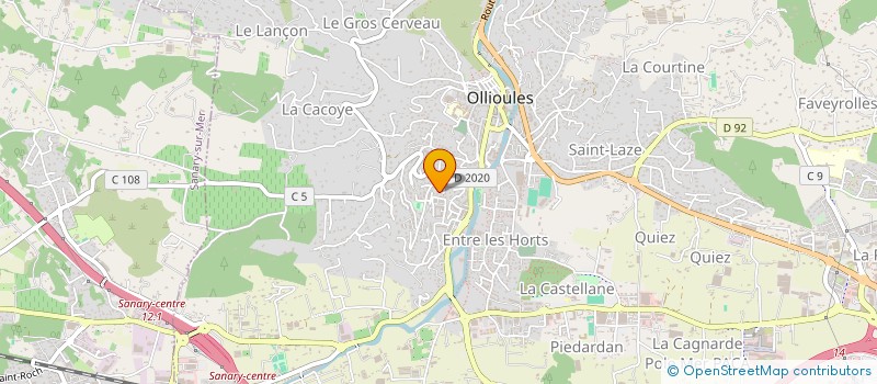 localisation de l'entreprise MONSIEUR LAURENT MARIN à OLLIOULES