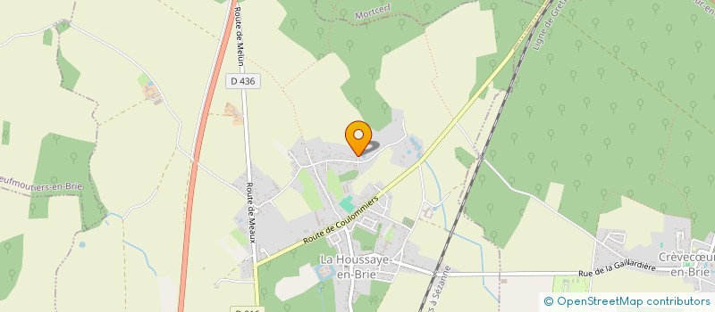 localisation de l'entreprise MONSIEUR LAURENT MARISSAL  LA HOUSSAYE-EN-BRIE