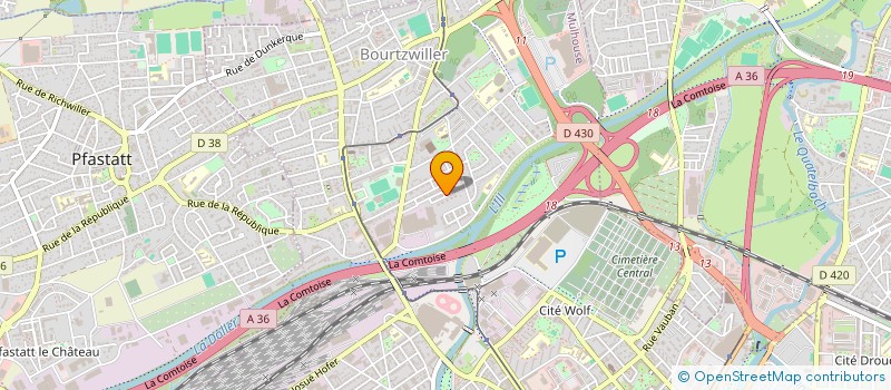 localisation de l'entreprise MONSIEUR LAURENT MARQUET  MULHOUSE