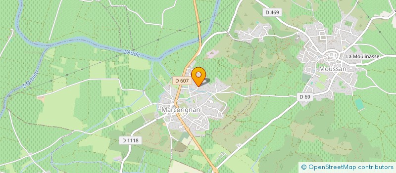 localisation de l'entreprise MONSIEUR LAURENT MARQUILLO  MARCORIGNAN