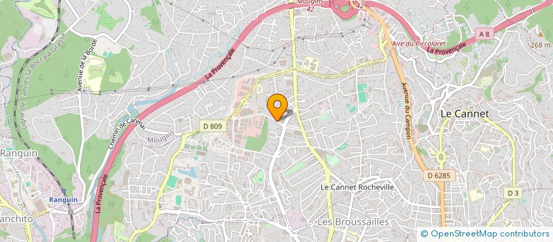 localisation de l'entreprise MONSIEUR LAURENT MARTEL à LE CANNET