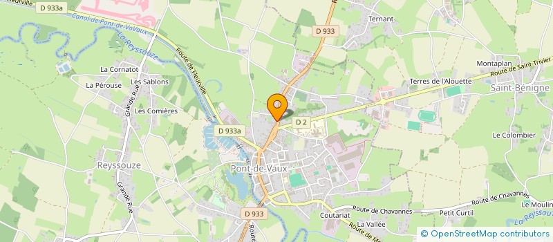 localisation de l'entreprise MONSIEUR LAURENT MARTIN  PONT-DE-VAUX