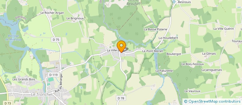 localisation de l'entreprise MONSIEUR LAURENT MARTIN  LE TRONCHET