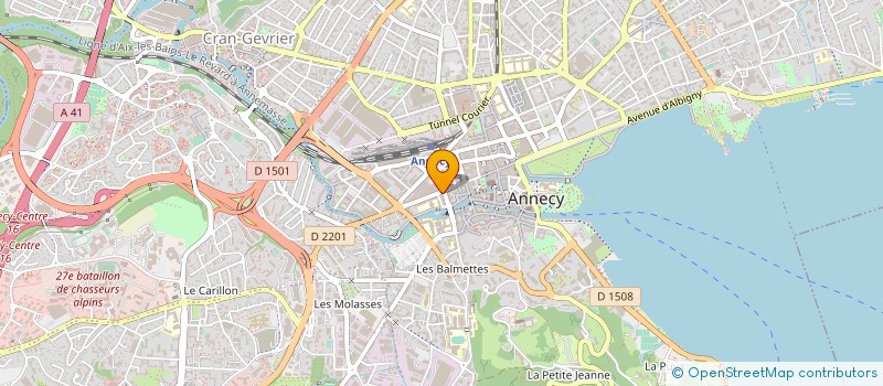 localisation de l'entreprise MONSIEUR LAURENT MARTIN à ANNECY