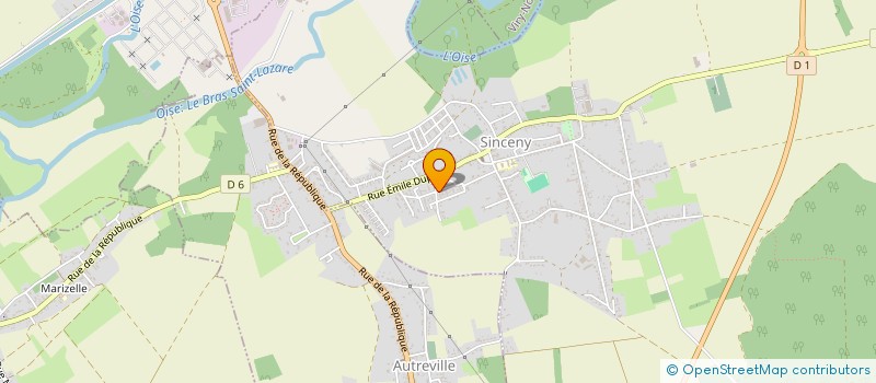 localisation de l'entreprise MONSIEUR LAURENT MARTIN  SINCENY