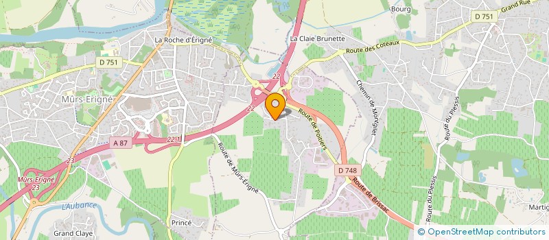 localisation de l'entreprise MONSIEUR LAURENT MARTIN  SAINT-MELAINE-SUR-AUBANCE