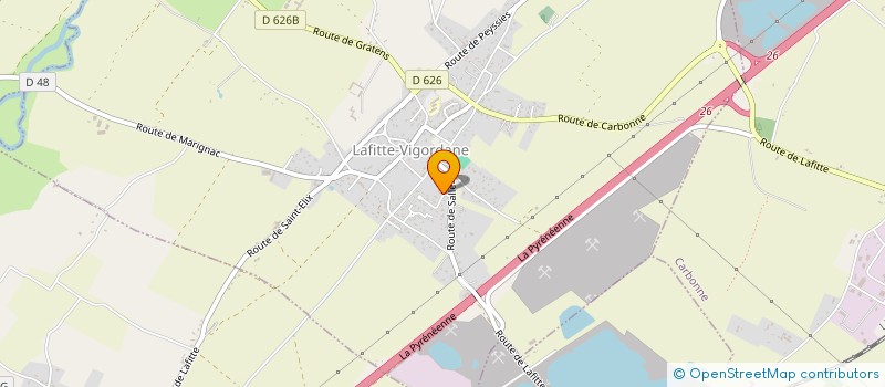 localisation de l'entreprise MONSIEUR LAURENT MARTIN  LAFITTE-VIGORDANE
