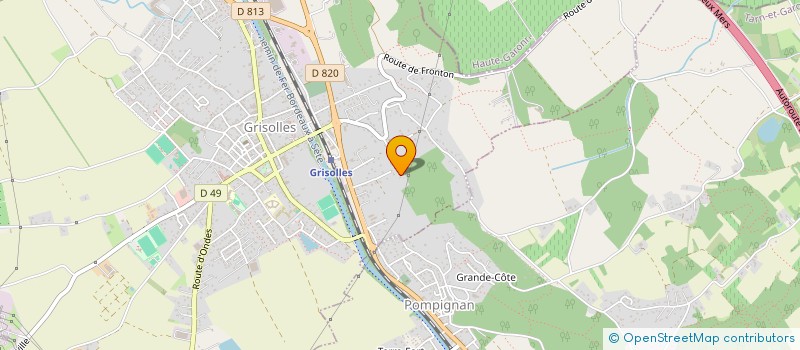 localisation de l'entreprise MONSIEUR LAURENT MARTIN  GRISOLLES