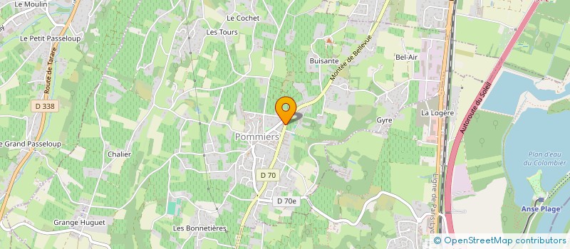 localisation de l'entreprise MONSIEUR LAURENT MARTIN  POMMIERS