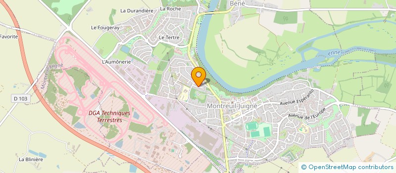 localisation de l'entreprise MONSIEUR LAURENT MARTIN à MONTREUIL-JUIGNE
