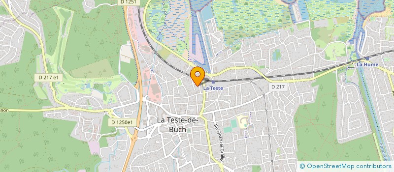 localisation de l'entreprise MONSIEUR LAURENT MARTINERIE  LA TESTE-DE-BUCH