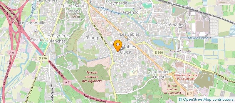 localisation de l'entreprise MONSIEUR LAURENT MARTINEZ à ORANGE