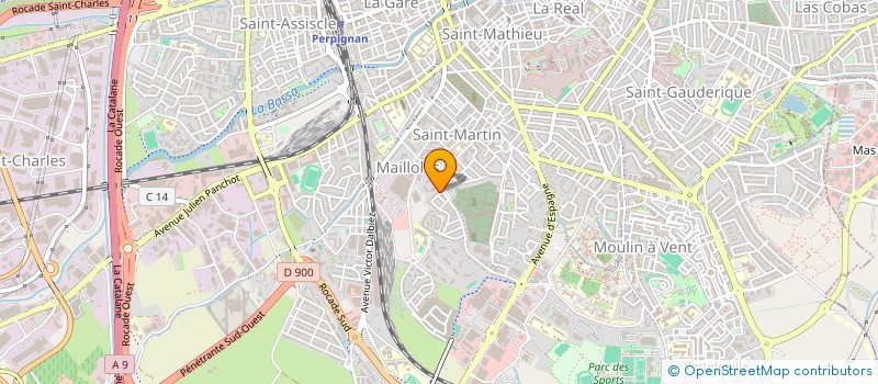 localisation de l'entreprise MONSIEUR LAURENT MARTINEZ  PERPIGNAN