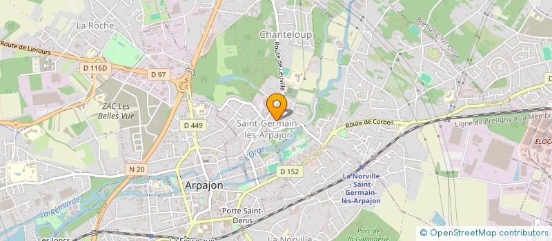 localisation de l'entreprise MONSIEUR LAURENT MARTINEZ à SAINT-GERMAIN-LES-ARPAJON