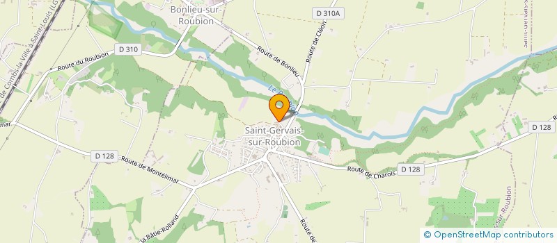 localisation de l'entreprise MONSIEUR LAURENT MARTY  SAINT-GERVAIS-SUR-ROUBION