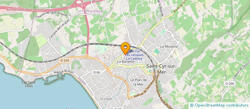 localisation de l'entreprise MONSIEUR LAURENT MARULL à SAINT-CYR-SUR-MER