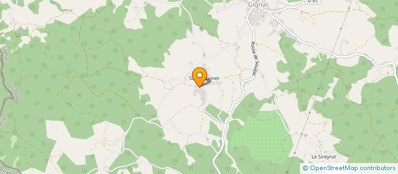 localisation de l'entreprise MONSIEUR LAURENT MAS  GIGNAC